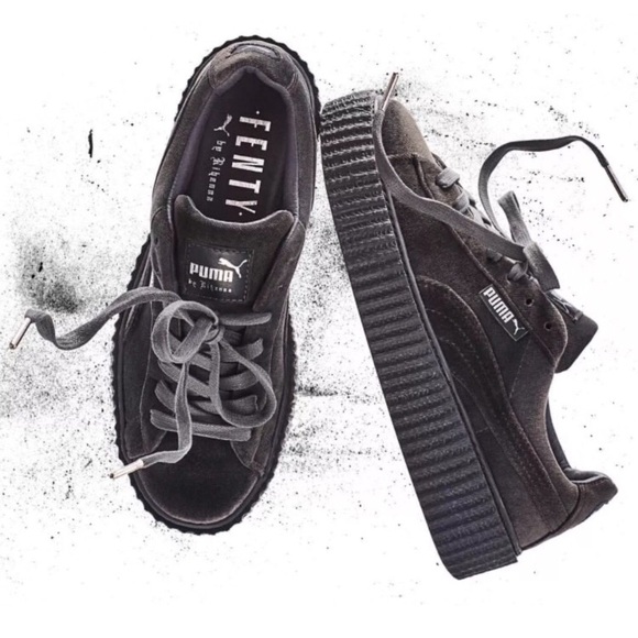 FENTY PUMA gray velvet creepers - Picture 2 of 8